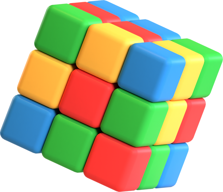 3d rubik icon