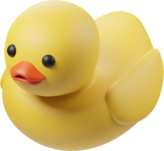 duck toy 3d illustration