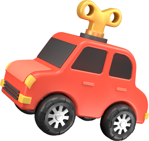 Toy Car 3D illustration